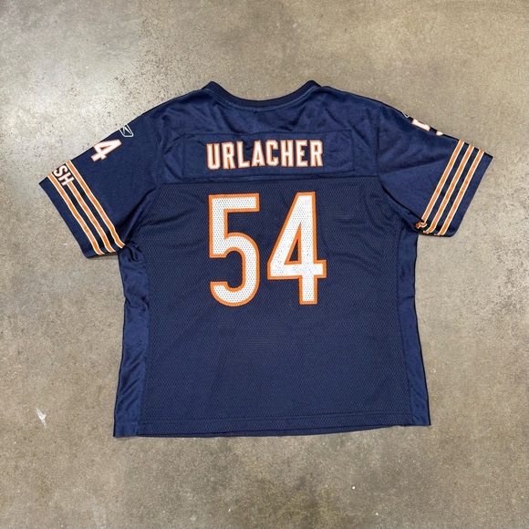 Vintage Reebok NFL Chicago Bears Jersey #54 Brian Urlacher Navy Men’s XL - Picture 6 of 9